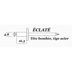 RIVET ECLATE 4.8 x 16mm