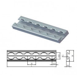 RAIL ALU AERO PLAT  2000mm