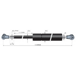 COMPAS A GAZ 700 mm...