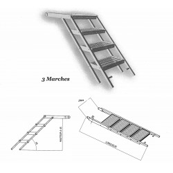 ESCABEAU 3 MARCHES GALVA...