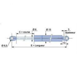 COMPAS A GAZ 185 mm C.60/250N