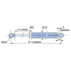 COMPAS A GAZ  225 mm...