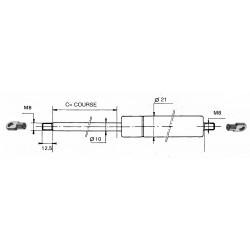 COMPAS A GAZ 800mm C.350/600 N