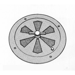 GRILLE RONDE INOX REGLABLE...