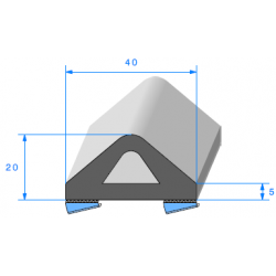 PROFIL BUTOIR  40mm x 20mm...