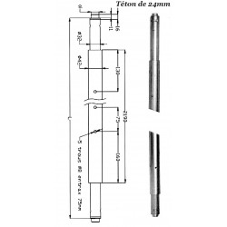 BARRE TELESCOPIQUE Ø 42mm...