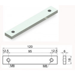 BARETTE ENTRAXE 95mm M8