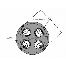 GRILLE DIFFUSEUR ROND BLANC