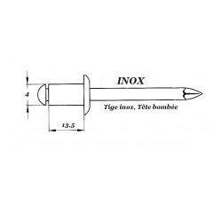 RIVETS INOX 4x13mm