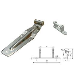 PENTURE ARRIERE INOX complète