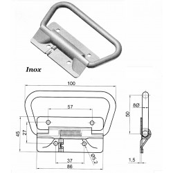 POIGNEE RABATTABLE INOX à...