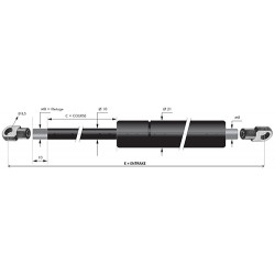 COMPAS A GAZ 800 mm...