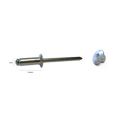 RIVET tête fraisée 4.8x14 mm