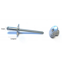 RIVET tête large 4x14mm