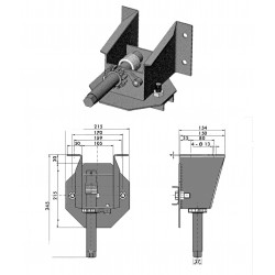 PORTE ROUE IVECO 6 Trous 170mm