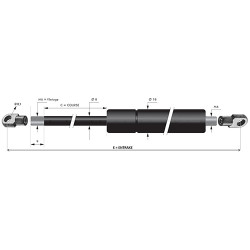 COMPAS A GAZ 255 mm...