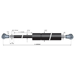 COMPAS A GAZ 500 mm...