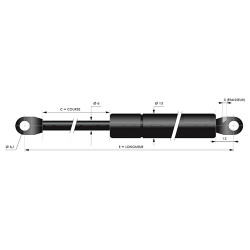 COMPAS A GAZ 185 mm C.60/250N