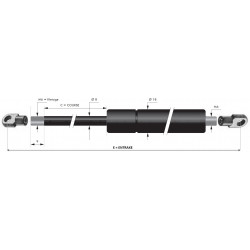 COMPAS A GAZ 400 mm...