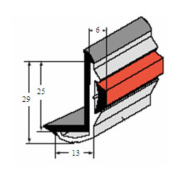 PROFIL ALU CORNIERE  A GALON