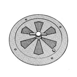 GRILLE RONDE INOX REGLABLE...