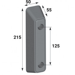 BUTOIR CAOUTCHOUC 215 x 50 mm